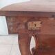 Large console from the Napoleonic III era in walnut and walnut burl.