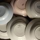 6 mismatched Terre de Fer soup plates from Digoin Sarreguemines