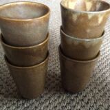 Série de 6 tasses en grès