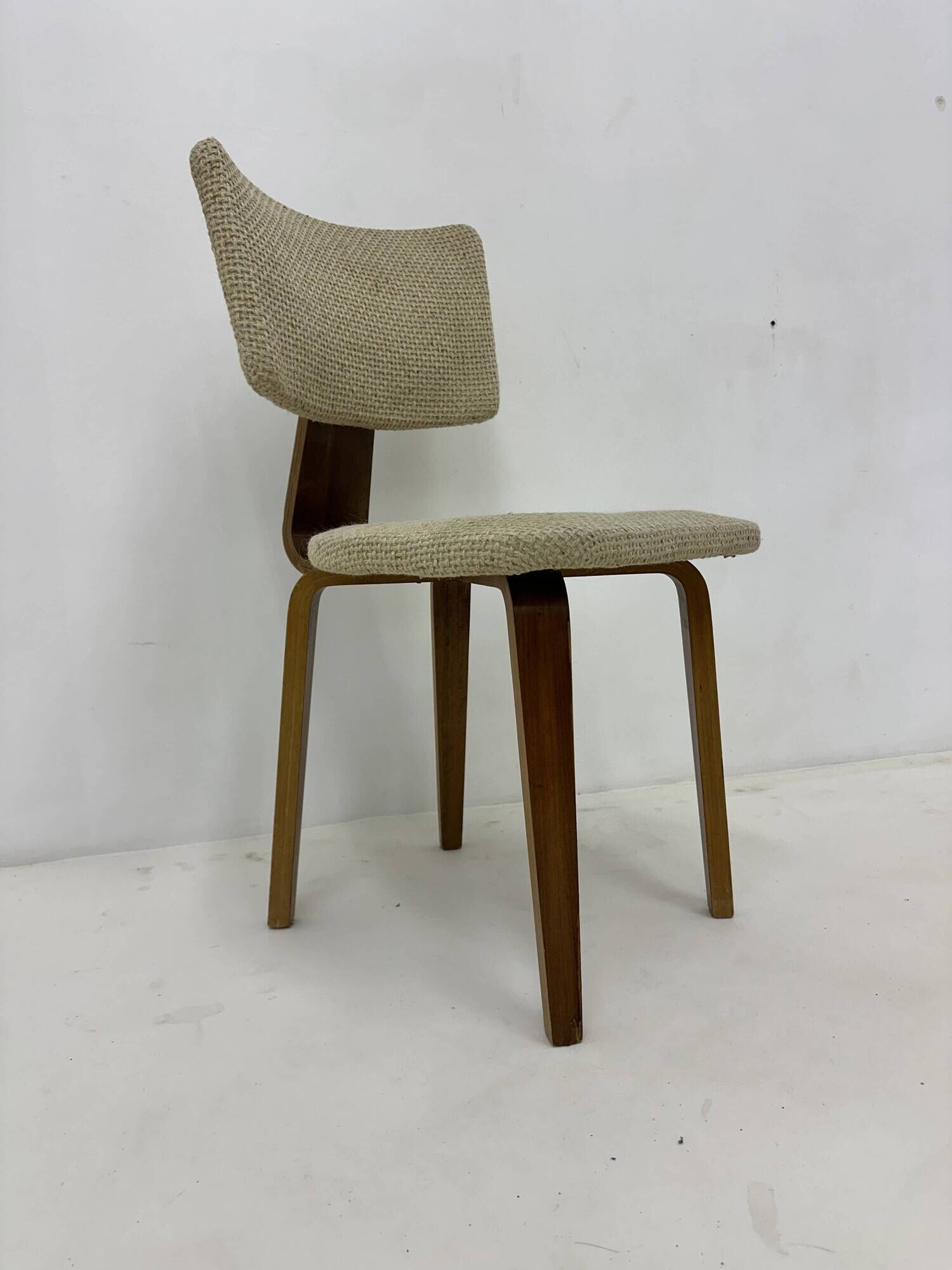 Set of 4 Dutch design by Cor Alons plywood dining chairs , 1960s