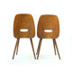 Frantisek Jirak Lollipop chair in walnut veneer for Tatra, circa 1960