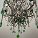 Green Murano Macaroni Chandelier 1950’s
