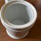 Apothecary pot in white Limoges porcelain