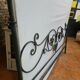 Wrought iron headboard