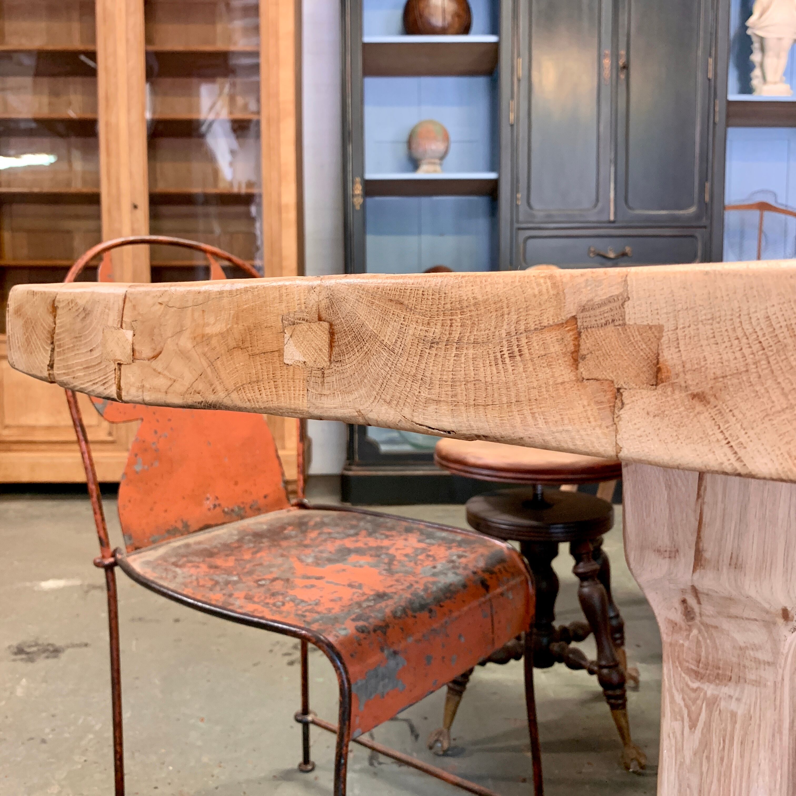 Farm table foot oak monastery 1930