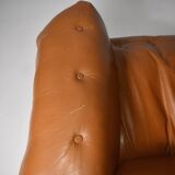 Mole sofa in leather by Sergio Rodrigues. 1960s Made in Brazil