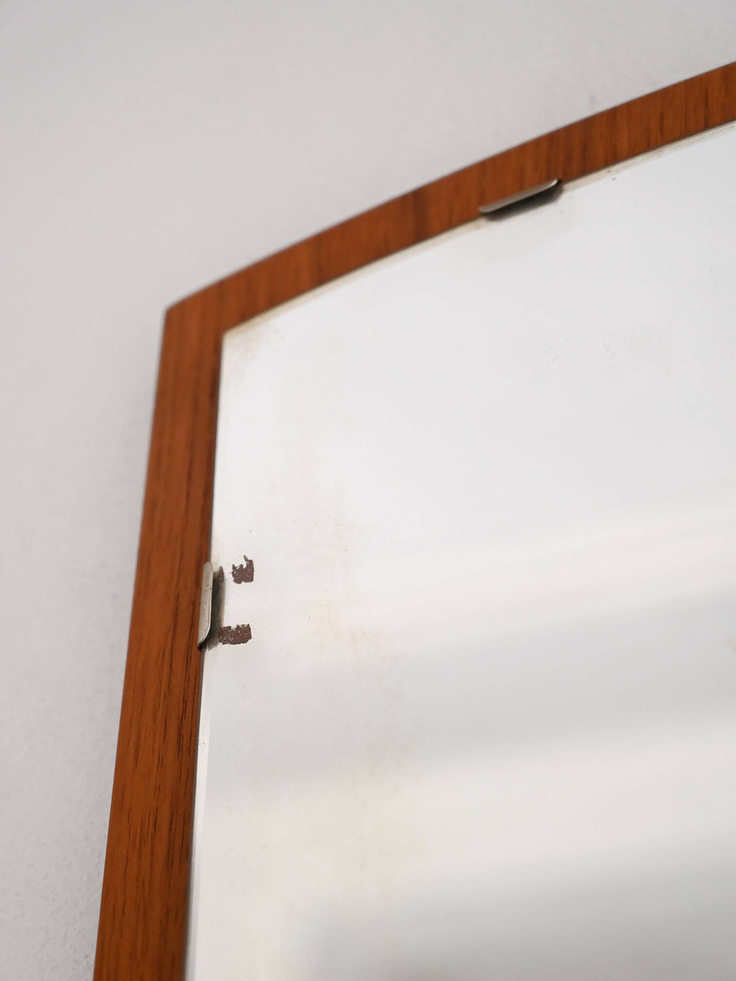 1960s Scandinavian Teak Wall Mirror