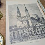 Printed in 1906, Jumièges Abbey.
