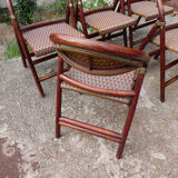 Lot of 5 folding bistro chairs of terrace type "parisian"