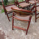Lot of 5 folding bistro chairs of terrace type "parisian"