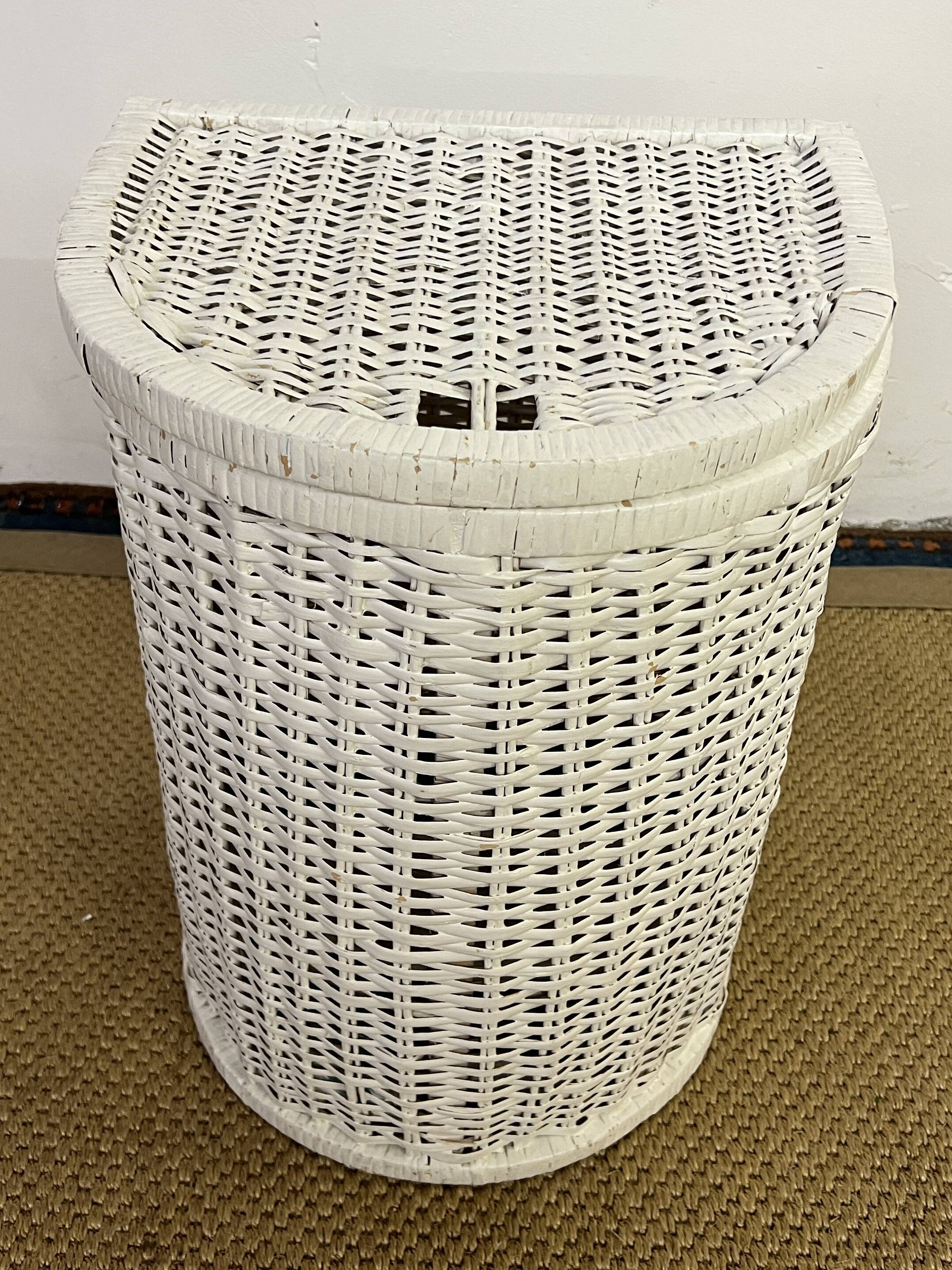 Rattan laundry basket