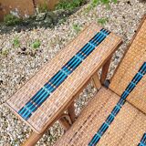 Rattan armchair / chaise longue