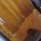 Amber blown glass vase