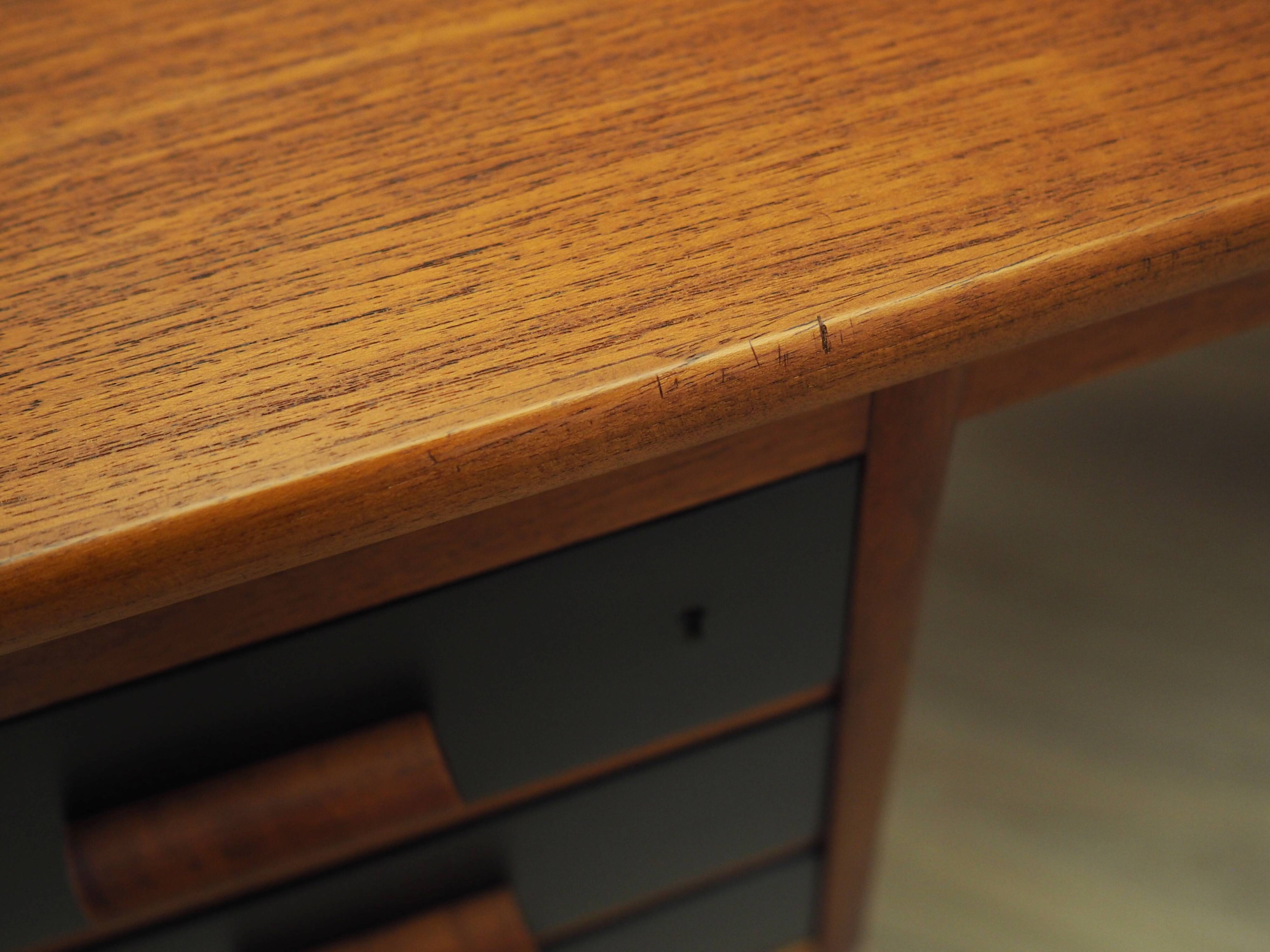 Teak desk, Danish design, 1970s, made in Denmark