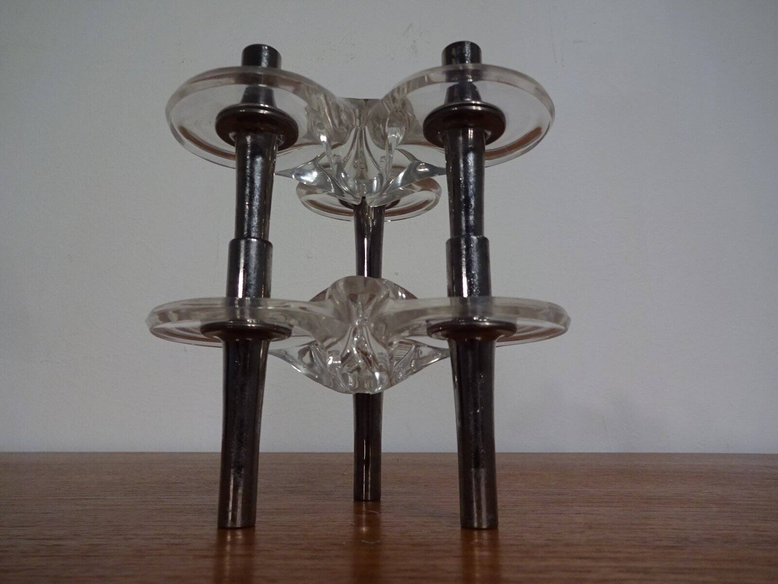 Candleholders by Ceasar Stoffi & Fritz Nagel for BMF, 1960s, Set of 2