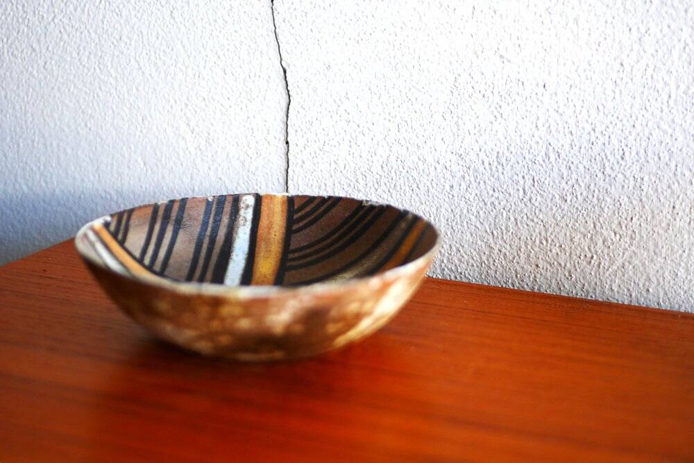 Modern ceramic bowl by Alexandre Kostanda, 1960s