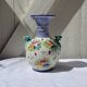 Antique vase, cheetah heads, numbered and stamped