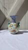 Antique vase, cheetah heads, numbered and stamped