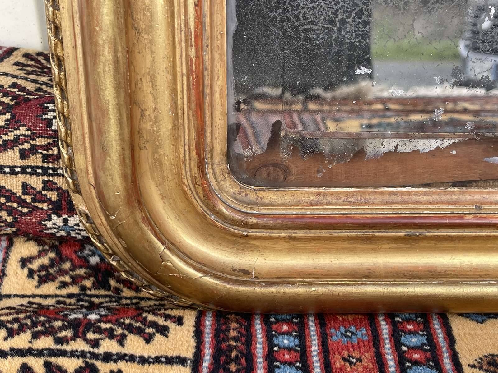 Louis XV mirror, early 19th century, restored.