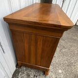 Commode Française Louis Philippe Milieu 19ème Siècle En Ronce De Noyer