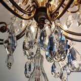 Crystal and bronze chandelier 12 arms of light