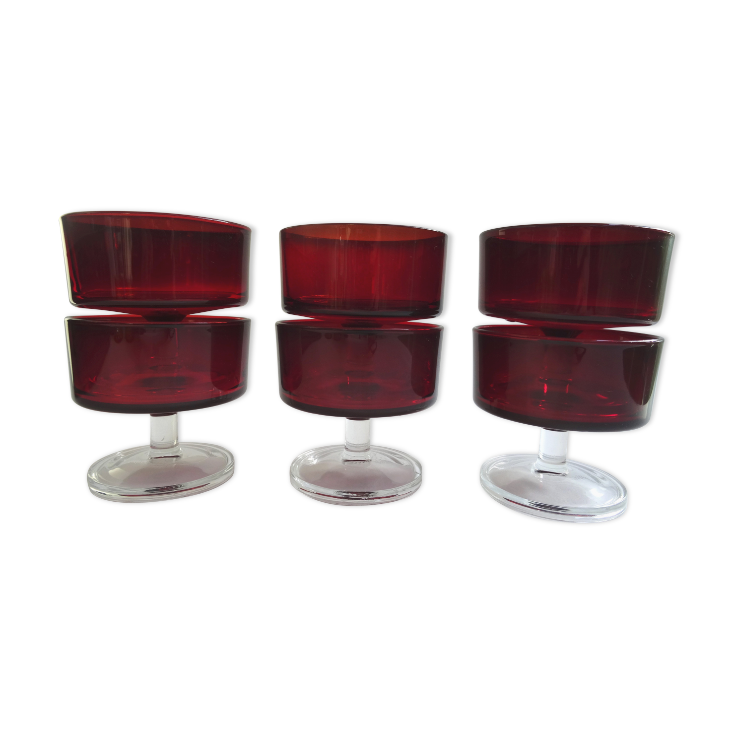 Lot of 6 glasses Champagne Horseman