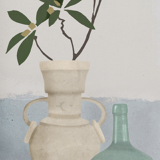 Lucarne and dame jeanne