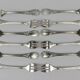 Set of 12 Christofle Marly oyster forks – new in blister pack, sealed original box.