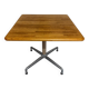 Belform small wooden and metal dining table from the 80s