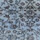 Turkish Rug All-Over Floral Pattern Light Blue Vintage Rug, 157x255Cm