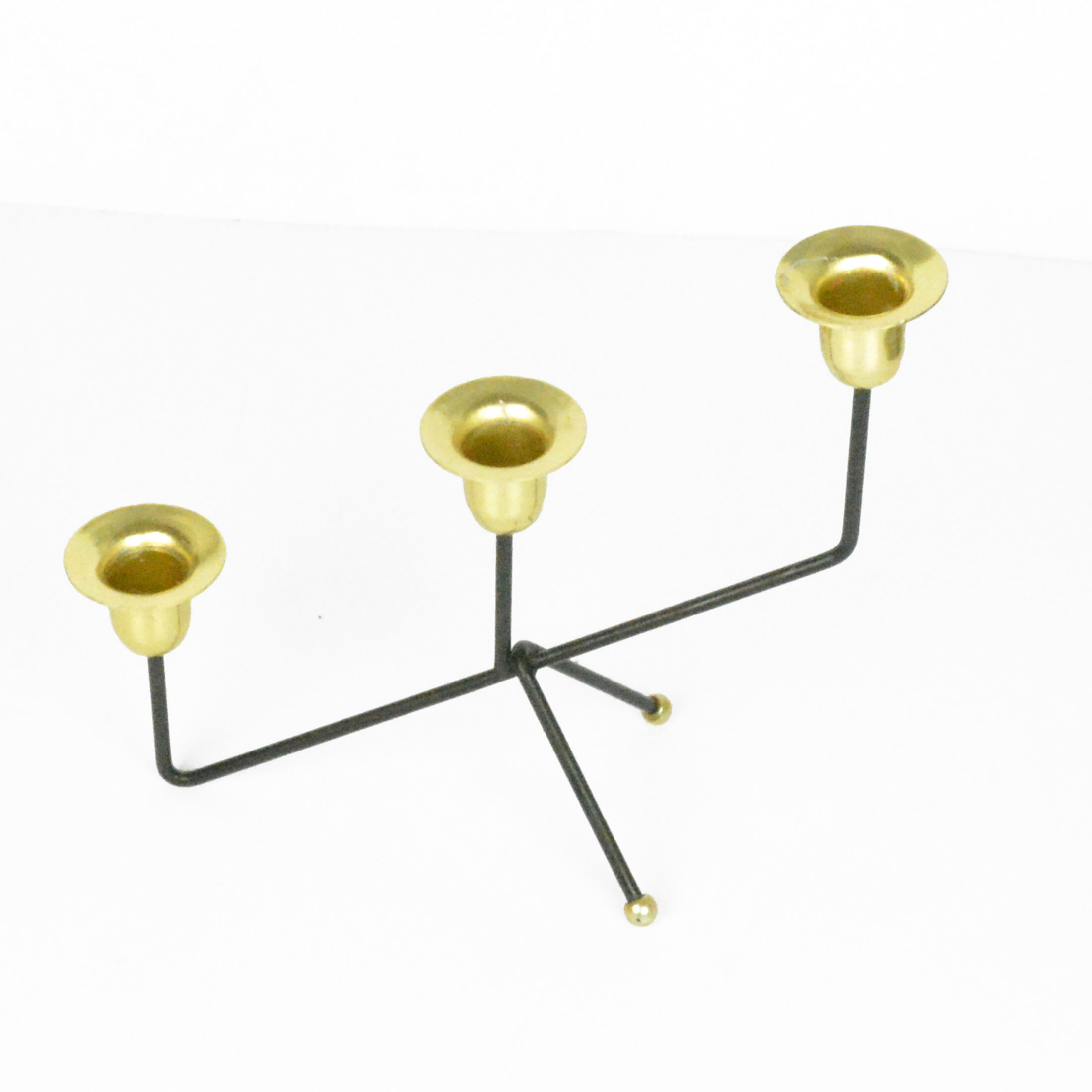 1970s. minimalist table candle holder, for three candles, belgium