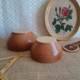 Set of two bowls sandstone pots Digoin France