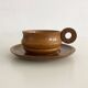 Ensemble de tasses en teck vintage des années 1970