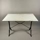 Bistro table with marble top