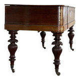 Piano table in rosewood with mother-of-pearl and fruitwood marquetry circa 1830.