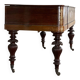 Piano table in rosewood with mother-of-pearl and fruitwood marquetry circa 1830.