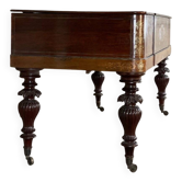 Piano table in rosewood with mother-of-pearl and fruitwood marquetry circa 1830.
