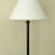 Neoclassical floor lamp in wrought iron