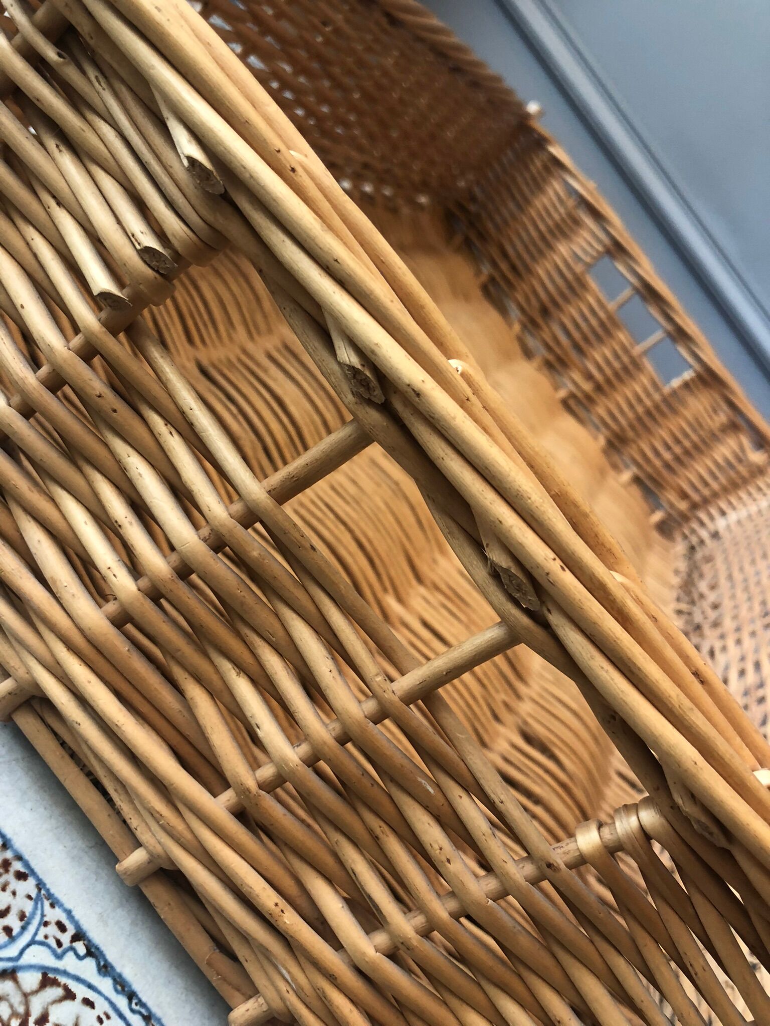 Wicker basket of bakery or cinema opener