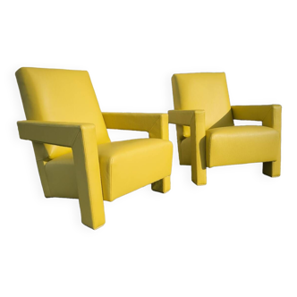 Pair of Utrecht model armchairs by Gerrit Thomas Rietveld