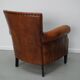 Vintage Dutch cognac coloured leather club chair
