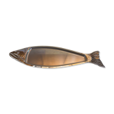 Old Plate JEAN COUZON Fish Shape Stainless Steel Large Size Made In France