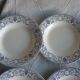 Lot of 6 hollow plates earthenware Creil Montereau décor Marie Louise