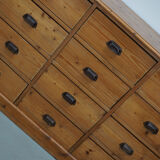 German Pine Apothecary Cabinet or Bank of Drawers, ca 1930s