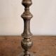 Antique Silver-Plated Candle Holder Torch, Louis XV Style, Table Decoration