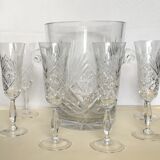 Service à champagne en cristal de Baccarat