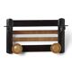 Art Deco wall wood coat hanger, Italy 1940s