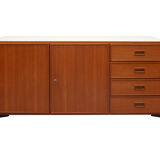 Enfilade des années 1960 en teck et formica