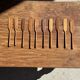 Small spatula, teak spreading knife, Indonesian monoxyle L18 l2.