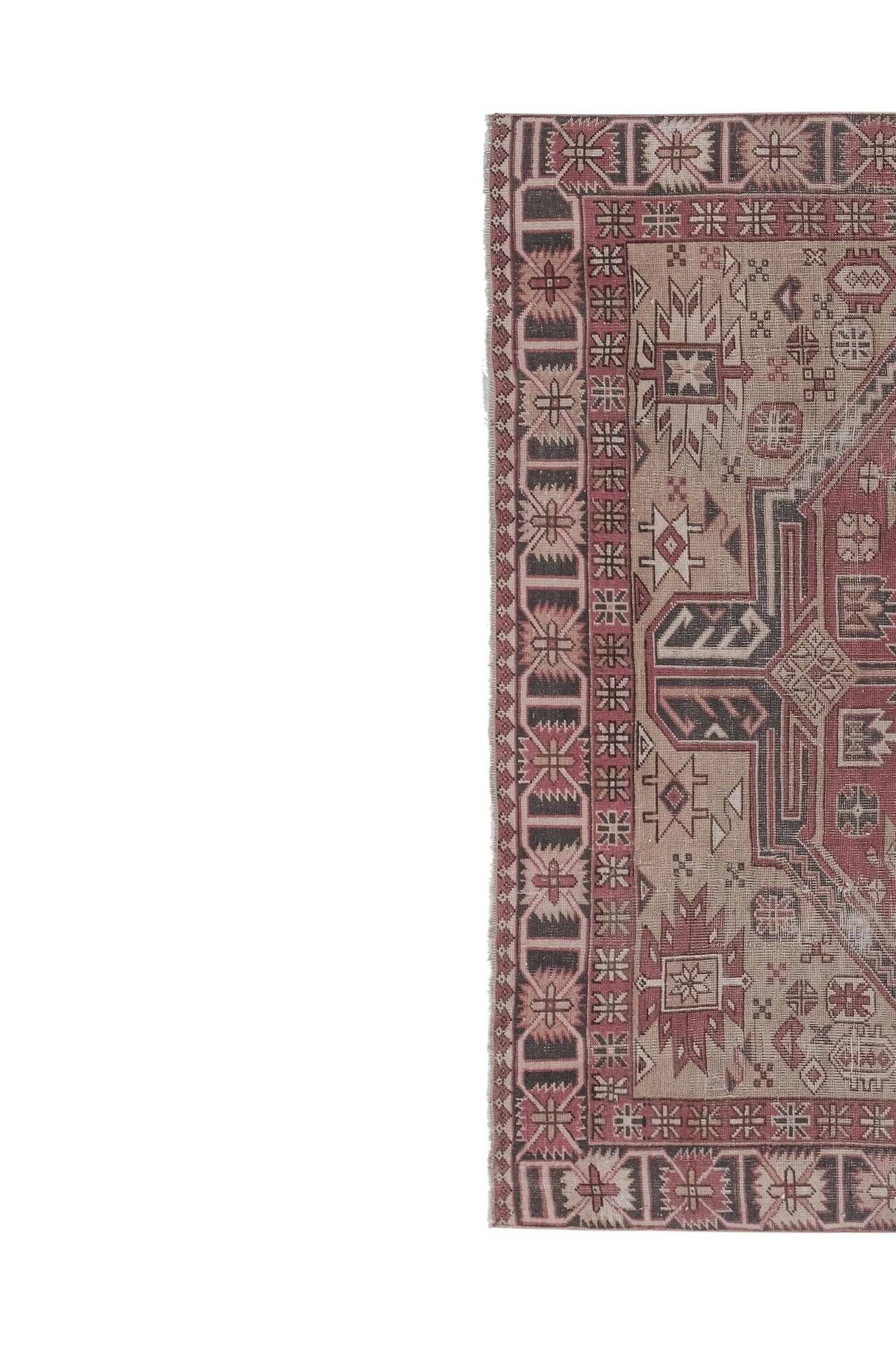 Vintage handmade Turkish rug 165x183 cm